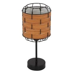 Globo ELMAR Tischleuchte Schwarz, 1-flammig -Günstiges Tischlampen Geschäft globo elmar tischleuchte 15665t 1