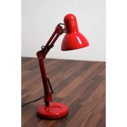 Globo Famous Schreibtischleuchte Rot, 1-flammig -Günstiges Tischlampen Geschäft globo famous schreibtischleuchte 24882 3