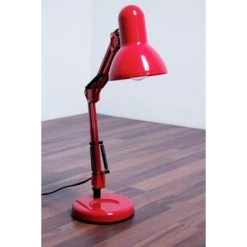 Globo Famous Schreibtischleuchte Rot, 1-flammig -Günstiges Tischlampen Geschäft globo famous schreibtischleuchte 24882 5
