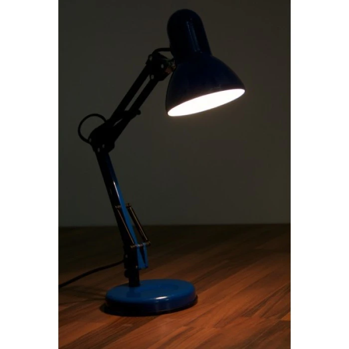Globo Famous Schreibtischleuchte Blau, 1-flammig 4 Globo Famous Schreibtischleuchte Blau, 1-flammig – Bild 2