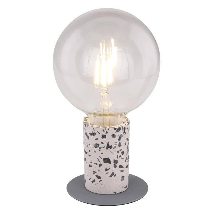 Globo FLECKI Tischleuchte Grau, 1-flammig 4 Globo FLECKI Tischleuchte Grau, 1-flammig – Bild 2