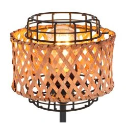 Globo GINA Tischleuchte Schwarz, Holz dunkel, 1-flammig 12 Globo GINA Tischleuchte Schwarz, Holz dunkel, 1-flammig -Günstiges Tischlampen Geschäft globo gina tischleuchte 15668t 3