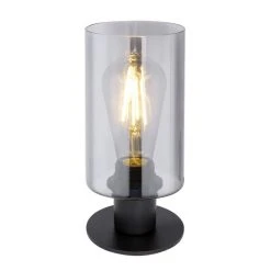Globo HADERA Tischleuchte Schwarz, 1-flammig