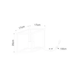 Globo HAGAR Tischleuchte Schwarz, 1-flammig -Günstiges Tischlampen Geschäft globo hagar tischleuchte 15476t 6