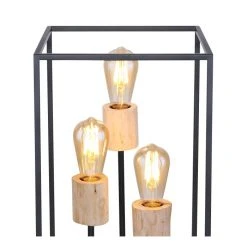 Globo HAGAR Tischleuchte Schwarz, 3-flammig -Günstiges Tischlampen Geschäft globo hagar tischleuchte 15477t 5