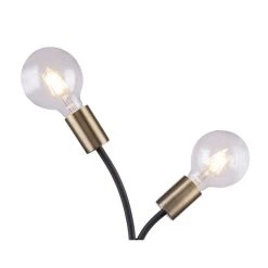 Globo HEBUL Tischleuchte Schwarz, 2-flammig 11 Globo HEBUL Tischleuchte Schwarz, 2-flammig -Günstiges Tischlampen Geschäft globo hebul tischleuchte 54003 2t 2