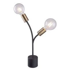 Globo HEBUL Tischleuchte Schwarz, 2-flammig 13 Globo HEBUL Tischleuchte Schwarz, 2-flammig -Günstiges Tischlampen Geschäft globo hebul tischleuchte 54003 2t 4