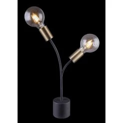 Globo HEBUL Tischleuchte Schwarz, 2-flammig 15 Globo HEBUL Tischleuchte Schwarz, 2-flammig -Günstiges Tischlampen Geschäft globo hebul tischleuchte 54003 2t 6