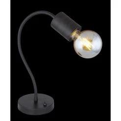 Globo HERMINE Tischleuchte Schwarz, 1-flammig -Günstiges Tischlampen Geschäft globo hermine tischleuchte 54030t 1