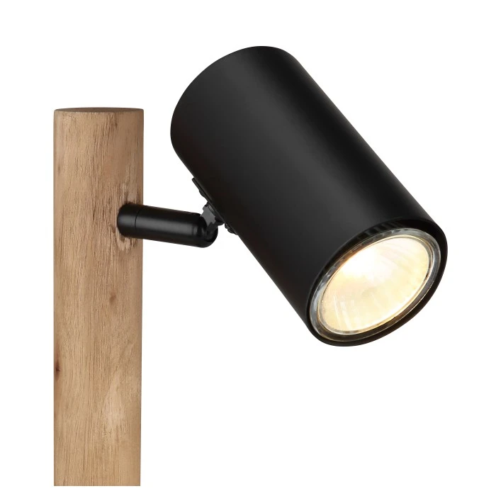 Globo HERTI Tischleuchte Schwarz, Braun, 1-flammig 5 Globo HERTI Tischleuchte Schwarz, Braun, 1-flammig – Bild 3