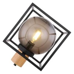 Globo HILKO Tischleuchte Schwarz, 1-flammig