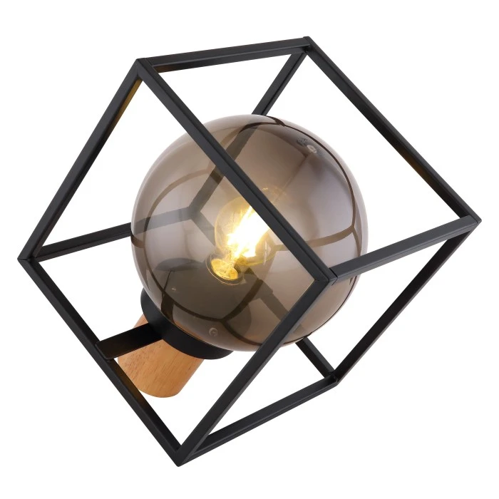 Globo HILKO Tischleuchte Schwarz, 1-flammig 6 Globo HILKO Tischleuchte Schwarz, 1-flammig – Bild 4