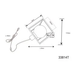 Globo HILKO Tischleuchte Schwarz, 1-flammig 15 Globo HILKO Tischleuchte Schwarz, 1-flammig -Günstiges Tischlampen Geschäft globo hilko tischleuchte 33814t 6