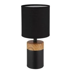 Globo IGA Tischleuchte Schwarz, Holzoptik, 1-flammig -Günstiges Tischlampen Geschäft globo iga tischleuchte 21623 2