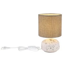 Globo IGA Tischleuchte Grau, Weiß, 1-flammig -Günstiges Tischlampen Geschäft globo iga tischleuchte 21624 3