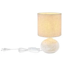 Globo IGA Tischleuchte Weiß, 1-flammig -Günstiges Tischlampen Geschäft globo iga tischleuchte 21625 3