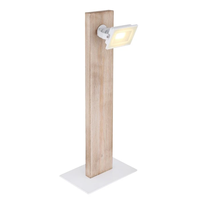 Globo JOYA Tischleuchte LED Weiß, Holz hell, 1-flammig 3 Globo JOYA Tischleuchte LED Weiß, Holz hell, 1-flammig