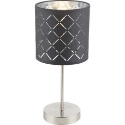 Globo Kidal Tischleuchte Nickel-Matt, 1-flammig