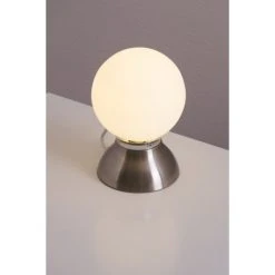 Globo Kitty Tischleuchte Nickel-Matt, Chrom, 1-flammig -Günstiges Tischlampen Geschäft globo kitty tischleuchte 21928 2