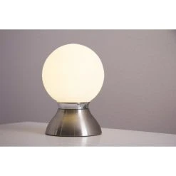 Globo Kitty Tischleuchte Nickel-Matt, Chrom, 1-flammig -Günstiges Tischlampen Geschäft globo kitty tischleuchte 21928 5