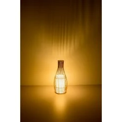 Globo LAGLIO Tischleuchte Braun, 1-flammig -Günstiges Tischlampen Geschäft globo laglio tischleuchte 25000t 3