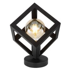 Globo LYDIA Tischleuchte Schwarz, 1-flammig -Günstiges Tischlampen Geschäft globo lydia tischleuchte 15596t 1