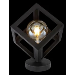 Globo LYDIA Tischleuchte Schwarz, 1-flammig -Günstiges Tischlampen Geschäft globo lydia tischleuchte 15596t 2