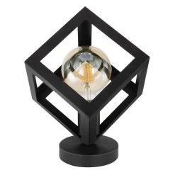 Globo LYDIA Tischleuchte Schwarz, 1-flammig -Günstiges Tischlampen Geschäft globo lydia tischleuchte 15596t 3