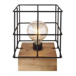 Globo MERRIL Tischleuchte Holz hell, 1-flammig 10 Globo MERRIL Tischleuchte Holz hell, 1-flammig -Günstiges Tischlampen Geschäft globo merril tischleuchte 15530t 2