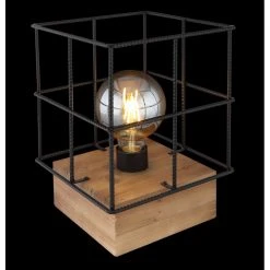 Globo MERRIL Tischleuchte Holz hell, 1-flammig 12 Globo MERRIL Tischleuchte Holz hell, 1-flammig -Günstiges Tischlampen Geschäft globo merril tischleuchte 15530t 4