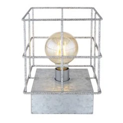 Globo MERRIL Tischleuchte Verzinkt, 1-flammig -Günstiges Tischlampen Geschäft globo merril tischleuchte 15530zt 2