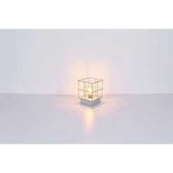 Globo MERRIL Tischleuchte Verzinkt, 1-flammig -Günstiges Tischlampen Geschäft globo merril tischleuchte 15530zt 5