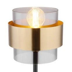 Globo MILLEY Tischleuchte Schwarz, 1-flammig -Günstiges Tischlampen Geschäft globo milley tischleuchte 15560t 3