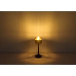 Globo MILLEY Tischleuchte Schwarz, 1-flammig -Günstiges Tischlampen Geschäft globo milley tischleuchte 15560t 5