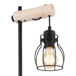 Globo MINA Tischleuchte Schwarz, 1-flammig -Günstiges Tischlampen Geschäft globo mina tischleuchte 153260t 2