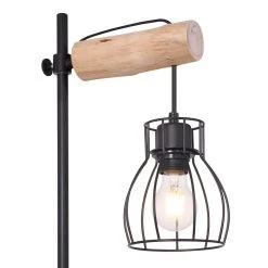 Globo MINA Tischleuchte Schwarz, Braun, 1-flammig 12 Globo MINA Tischleuchte Schwarz, Braun, 1-flammig -Günstiges Tischlampen Geschäft globo mina tischleuchte 15326tn 2