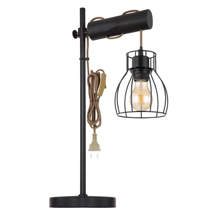 Globo MINA Tischleuchte Schwarz, 1-flammig 6 Globo MINA Tischleuchte Schwarz, 1-flammig – Bild 4