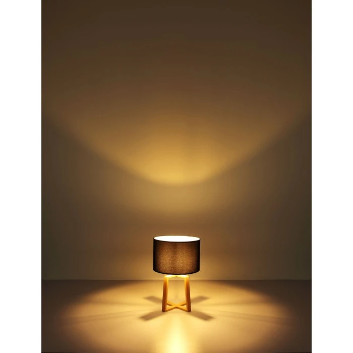 Globo MORITZ Tischleuchte Silber, Braun, 1-flammig 7 Globo MORITZ Tischleuchte Silber, Braun, 1-flammig – Bild 5