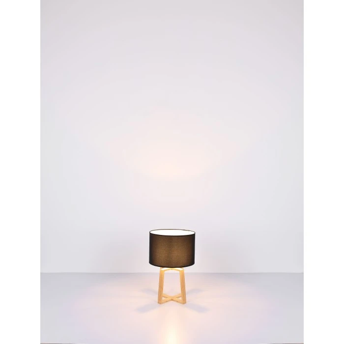 Globo MORITZ Tischleuchte Silber, Braun, 1-flammig 8 Globo MORITZ Tischleuchte Silber, Braun, 1-flammig – Bild 6