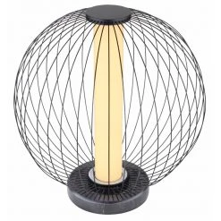 Globo MORURI Tischleuchte LED Schwarz, 1-flammig