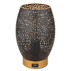 Globo NARRI Tischleuchte Gold, 1-flammig -Günstiges Tischlampen Geschäft globo narri tischleuchte 24002st 1