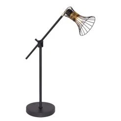 Globo PURRA Tischleuchte Schwarz, 1-flammig