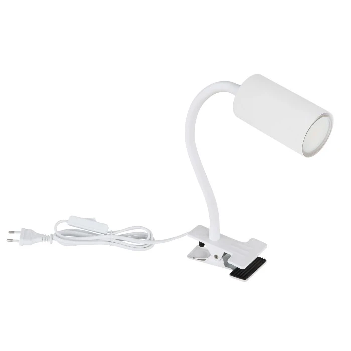Globo ROBBY Klemmleuchte Weiß, 1-flammig 4 Globo ROBBY Klemmleuchte Weiß, 1-flammig – Bild 2