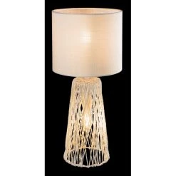 Globo ROVALE Tischleuchte Weiß, 1-flammig -Günstiges Tischlampen Geschäft globo rovale tischleuchte 24140t1 3