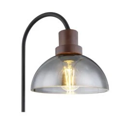 Globo SALSA Tischleuchte Schwarz, Holz dunkel, 1-flammig -Günstiges Tischlampen Geschäft globo salsa tischleuchte 15562t 3