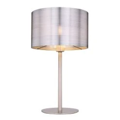 Globo SINNI Tischleuchte Nickel-Matt, 1-flammig 12 Globo SINNI Tischleuchte Nickel-Matt, 1-flammig -Günstiges Tischlampen Geschäft globo sinni tischleuchte 15365t 2