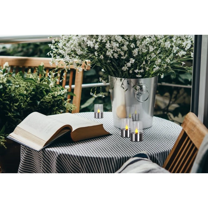 Globo SOLAR Außentischleuchte LED Edelstahl, 1-flammig 3 Globo SOLAR Außentischleuchte LED Edelstahl, 1-flammig