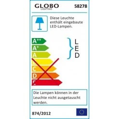 Globo TARRON Tischleuchte LED Weiß, Transparent, Klar, 3-flammig 13 Globo TARRON Tischleuchte LED Weiß, Transparent, Klar, 3-flammig -Günstiges Tischlampen Geschäft globo tarron tischleuchte 58278 4