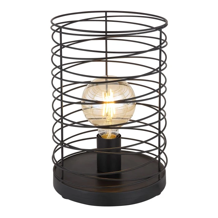 Globo TILLY Tischleuchte Schwarz, 1-flammig 4 Globo TILLY Tischleuchte Schwarz, 1-flammig – Bild 2