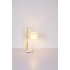 Globo Tischleuchte RAFA Braun, Weiß, 1-flammig -Günstiges Tischlampen Geschäft globo tischleuchte rafa 15377t 4